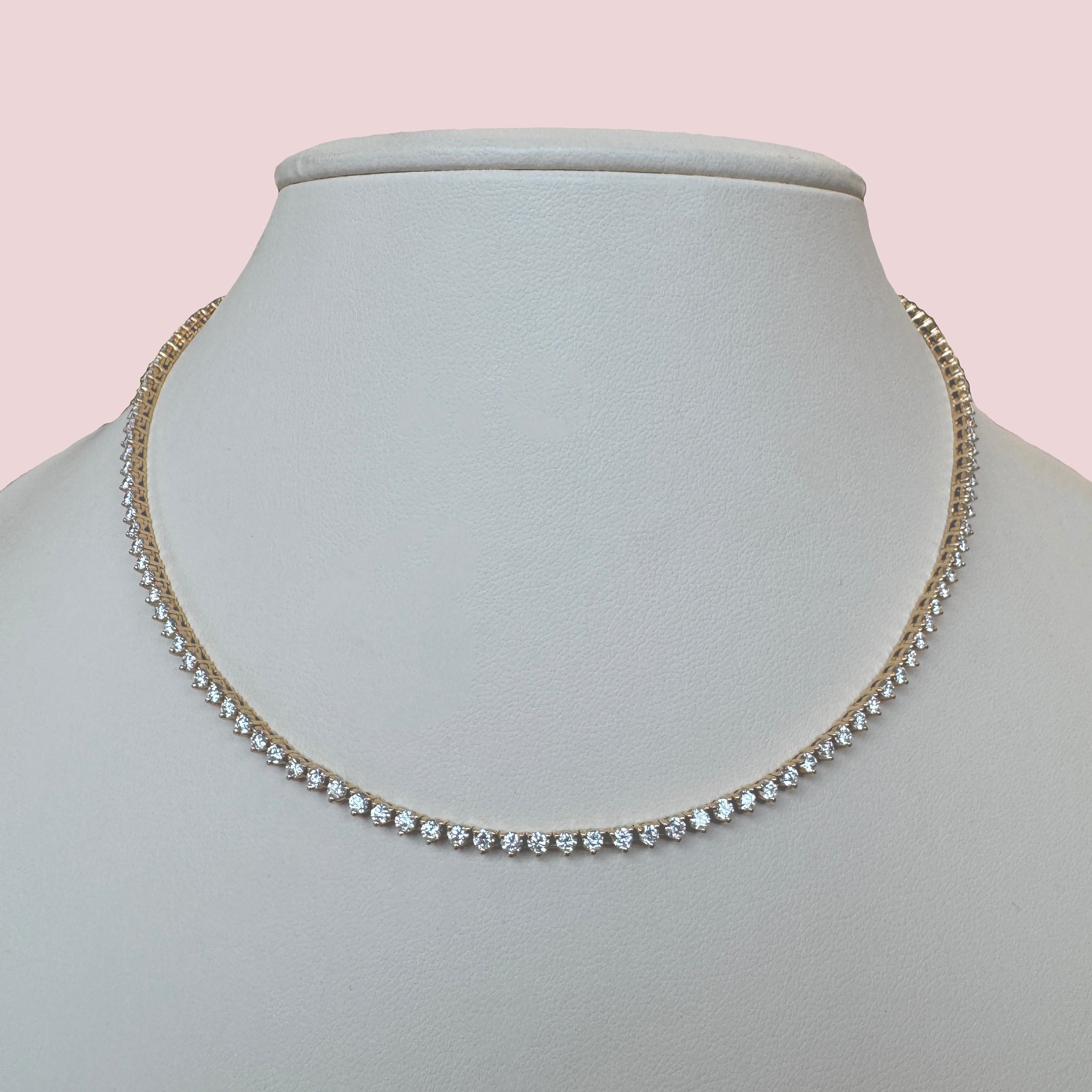 5.50ctw Lab Diamond Tennis Necklace