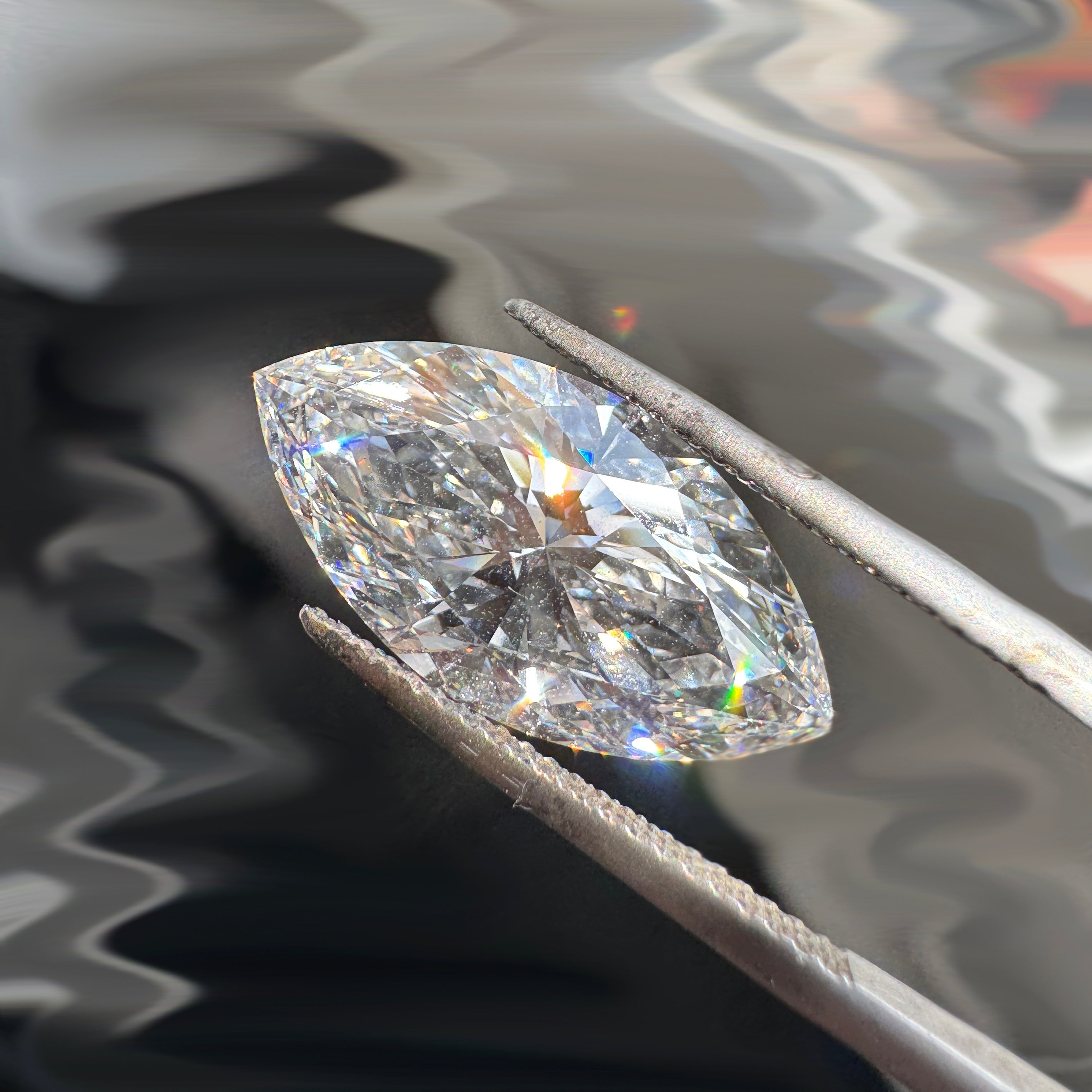 7.02ct Marquise-Cut Lab Diamond
