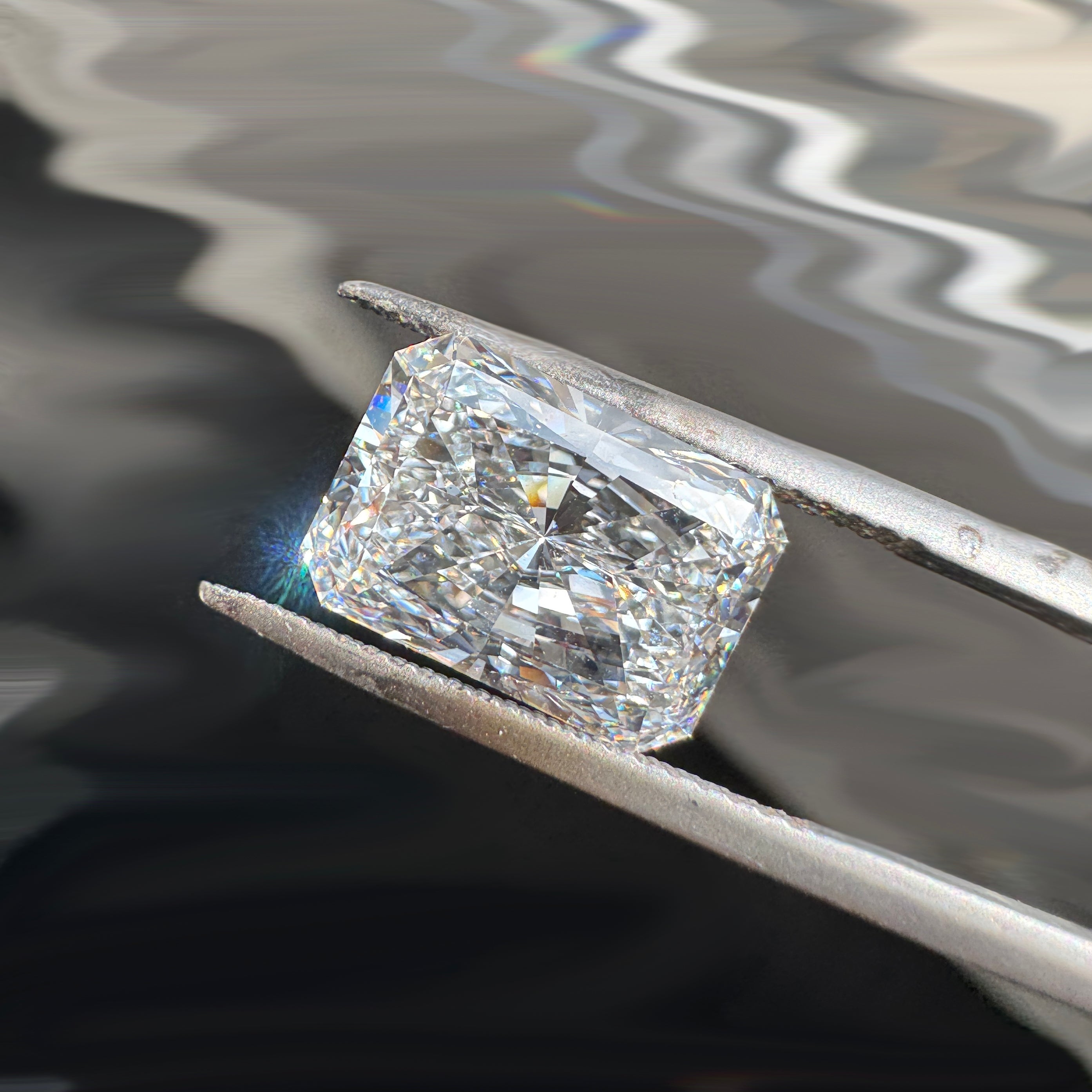 5.05ct Radiant-Cut Lab Diamond