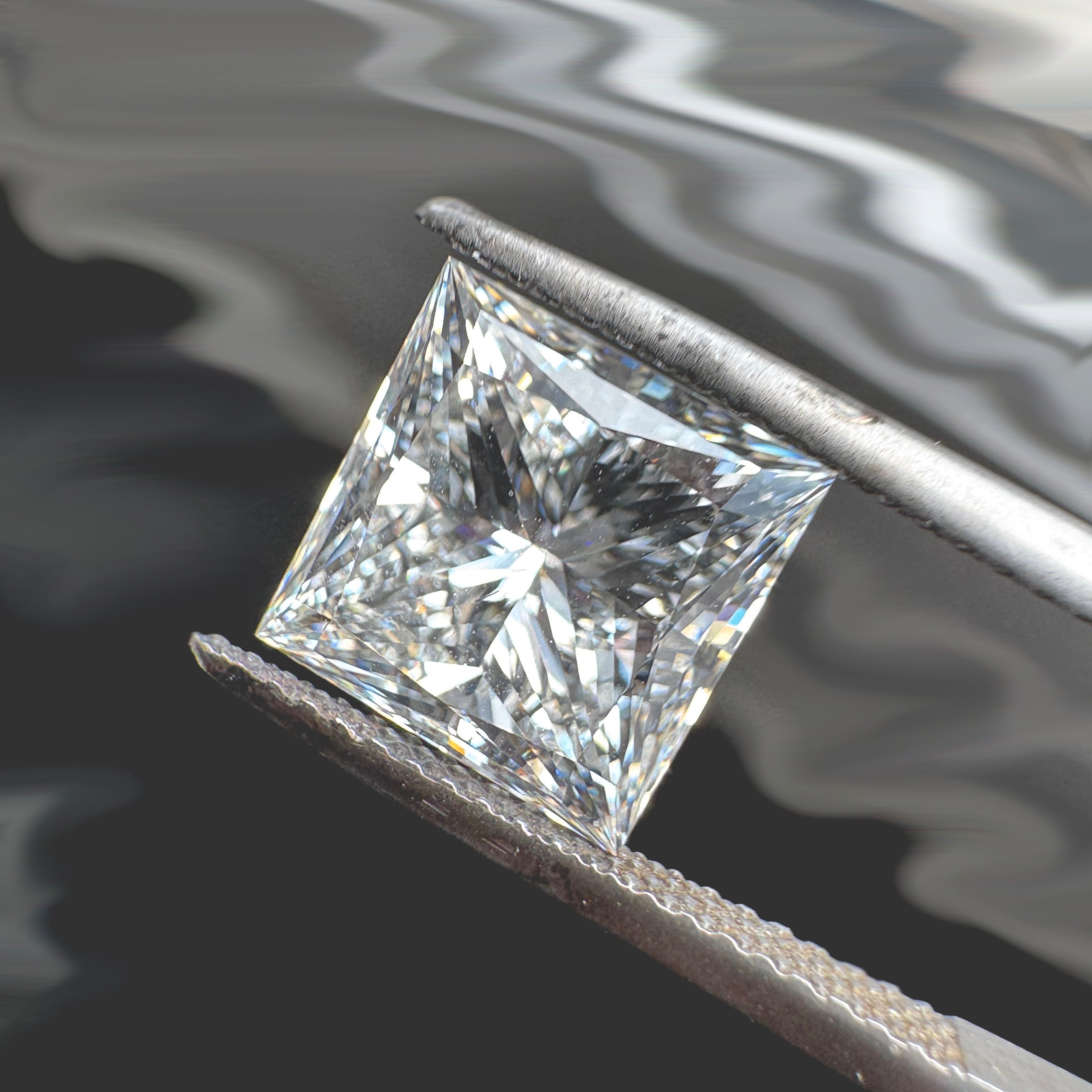 5.03ct Princess-Cut Lab Diamond
