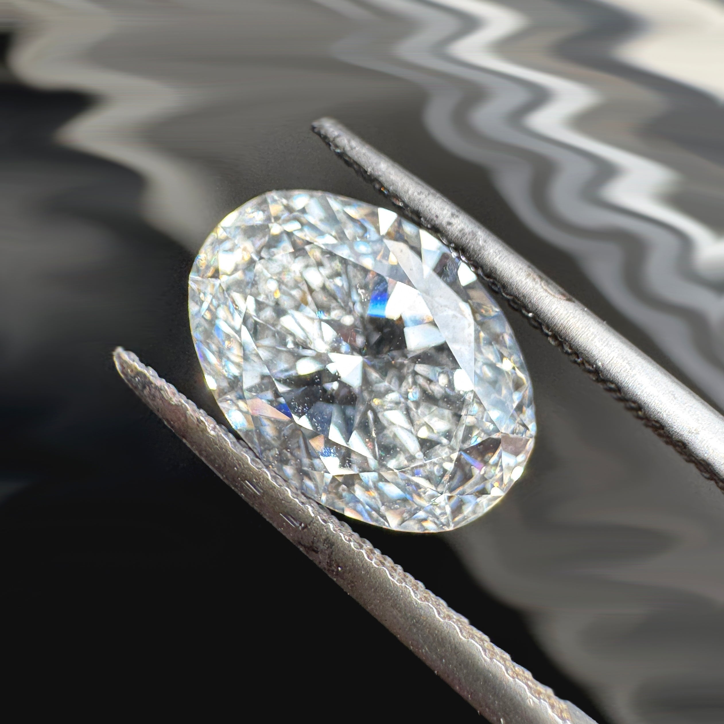 4.05ct Oval-Cut Lab Diamond