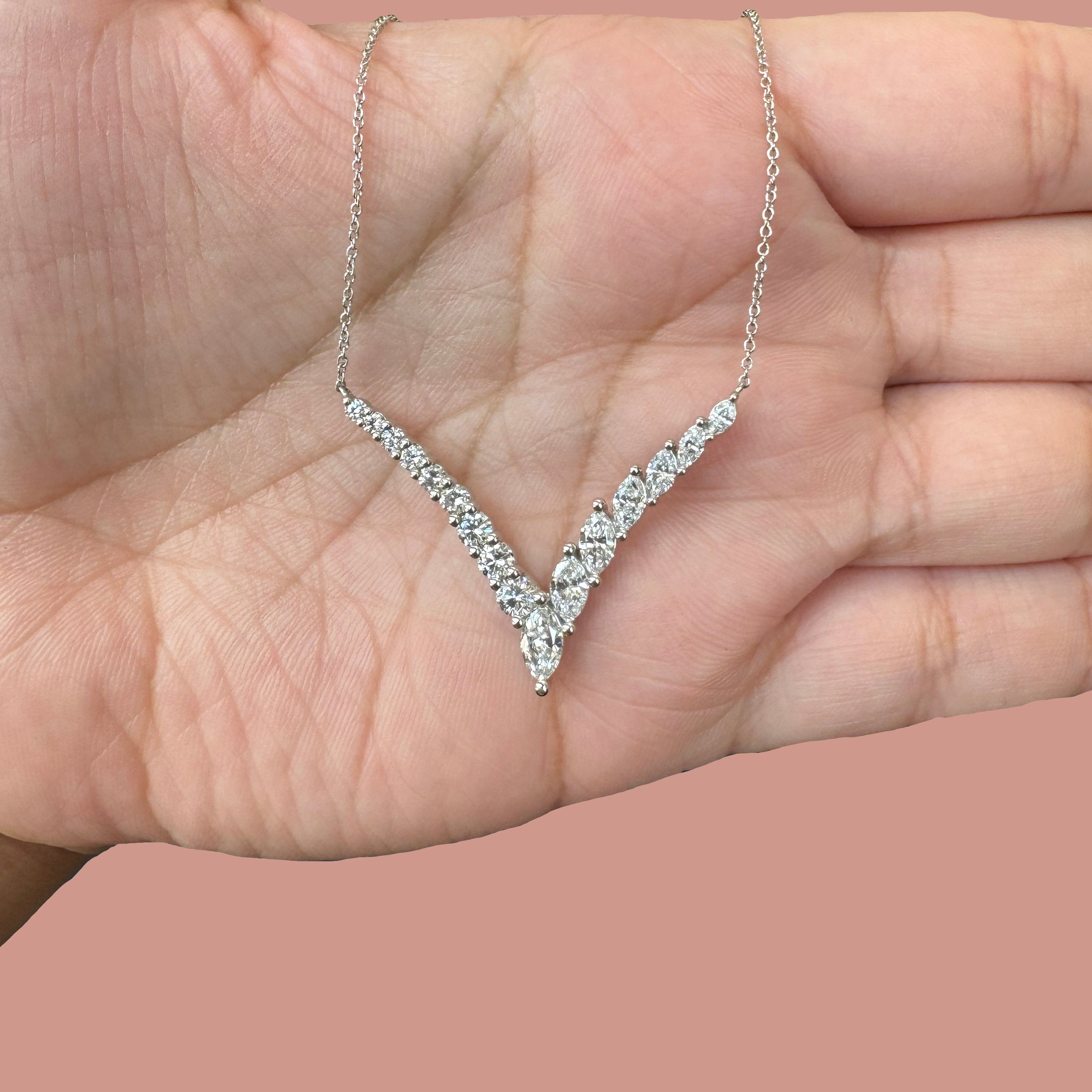 1.75ct Lab Diamond Arrow Pendant