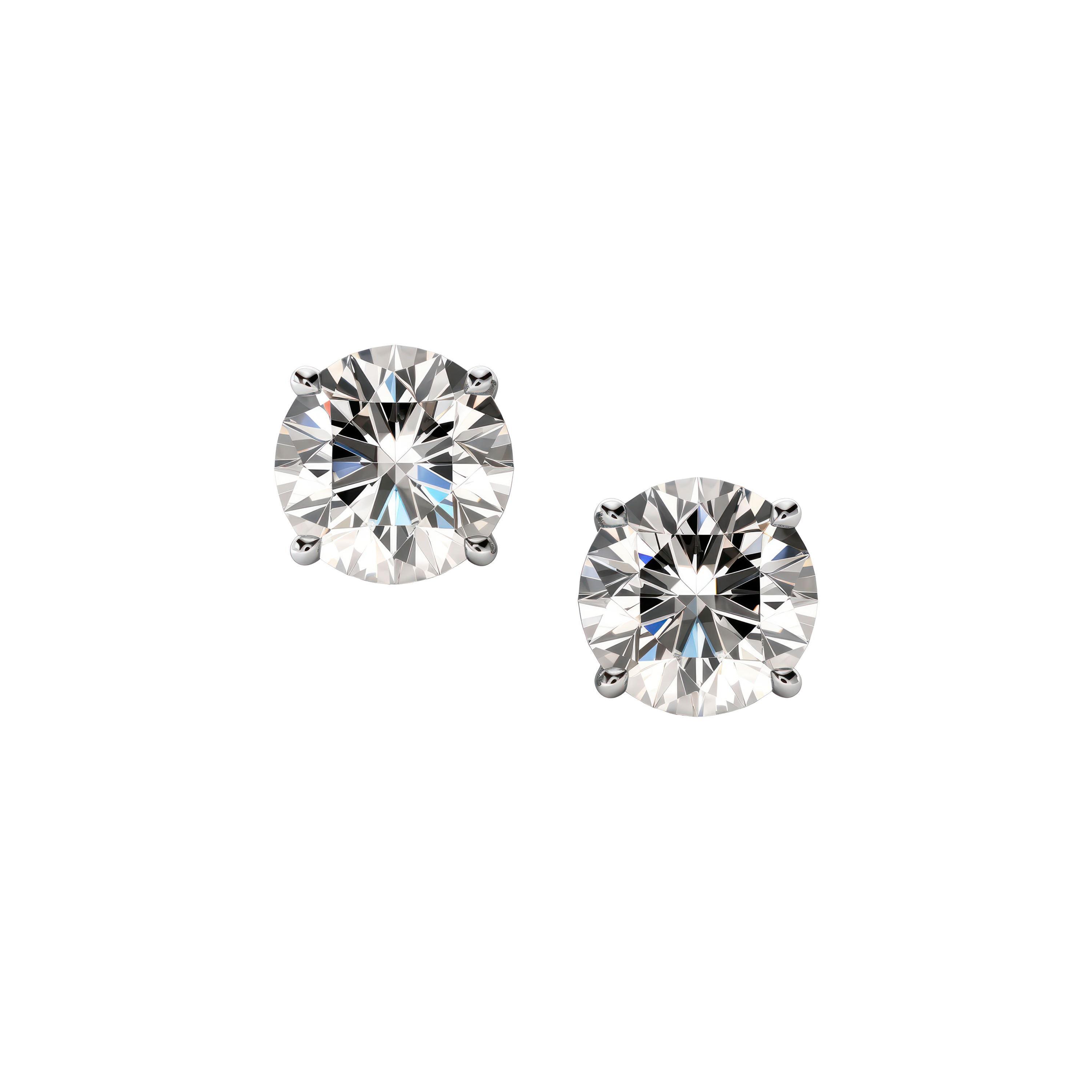 2.02ctw Round Lab Diamond Studs